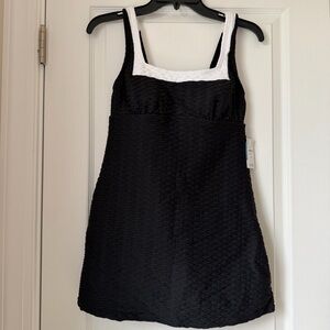 New Women’s Land’s End Black & White Swim One Piece